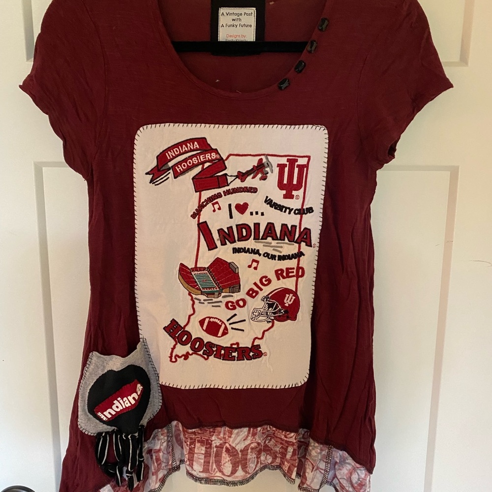 OOaK IU Hoosiers unique handcrafted shirt